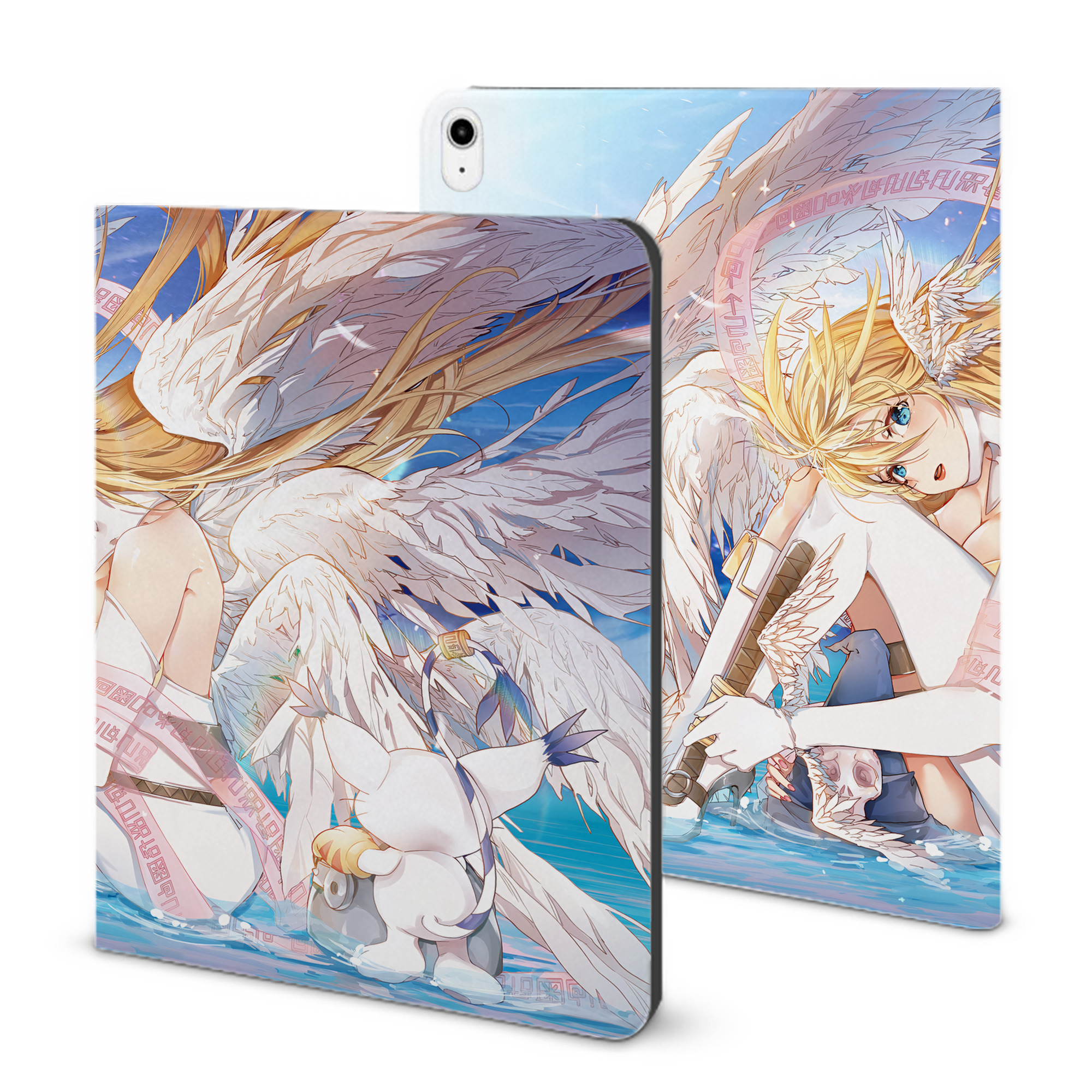 （画像用） Digimon デジタルモンスター/デジモン IPadケース ペンホルダー付き ブックスタイルデザイン